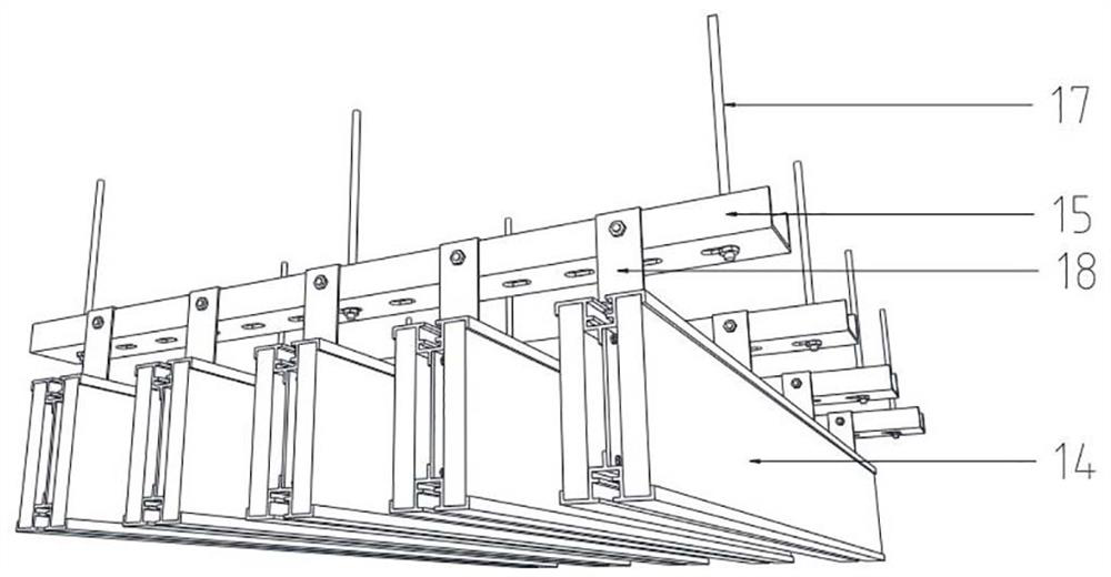 Assembled suspended ceiling veneer and mounting method