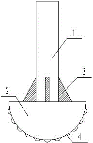 High-strength antiskid punch for processing groove