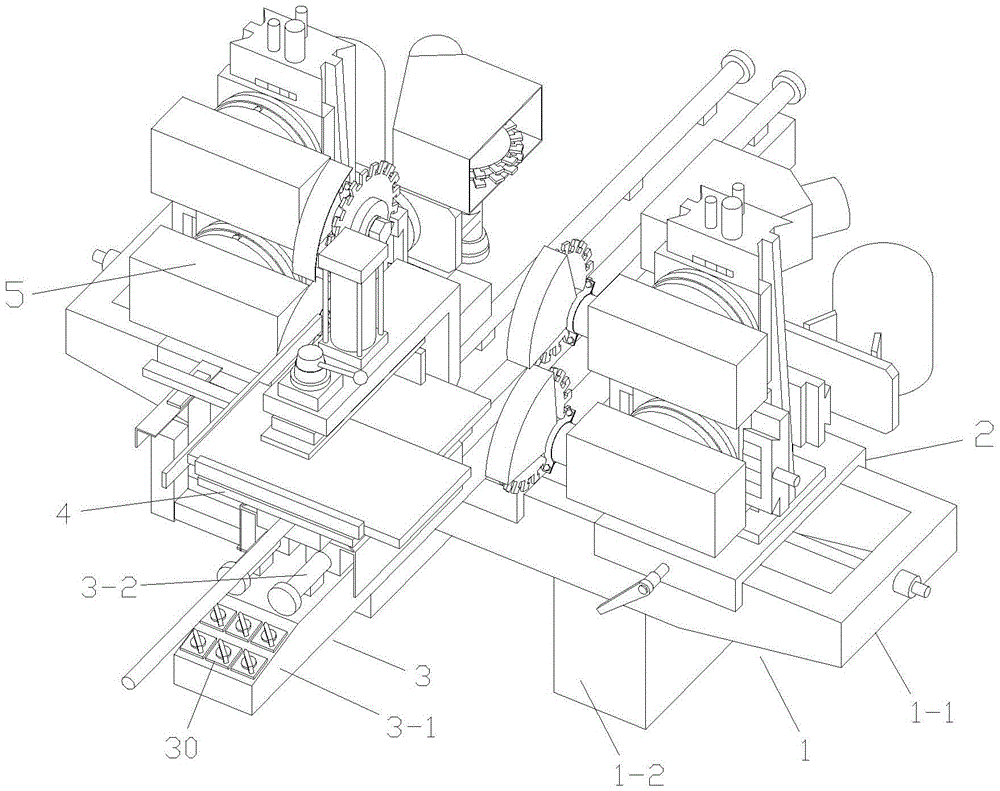 Four-end sawing and milling machine