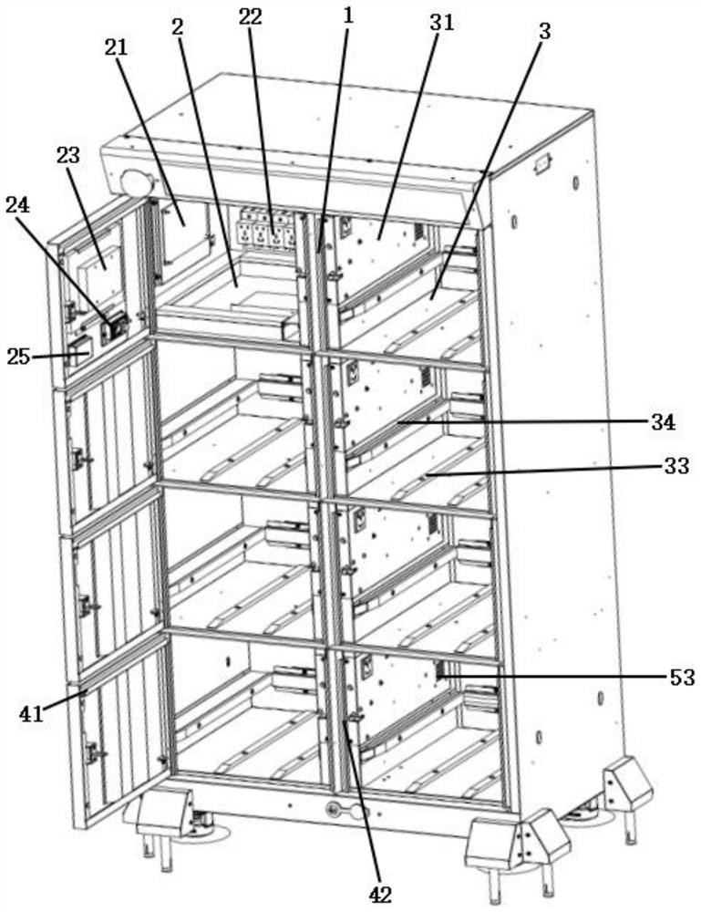 High-safety intelligent charging cabinet