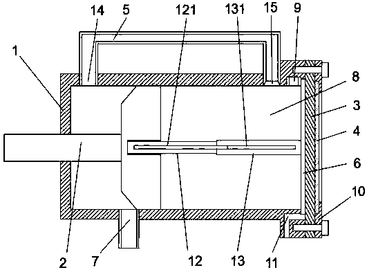 A long-term continuous detection device for underwater gas and liquid