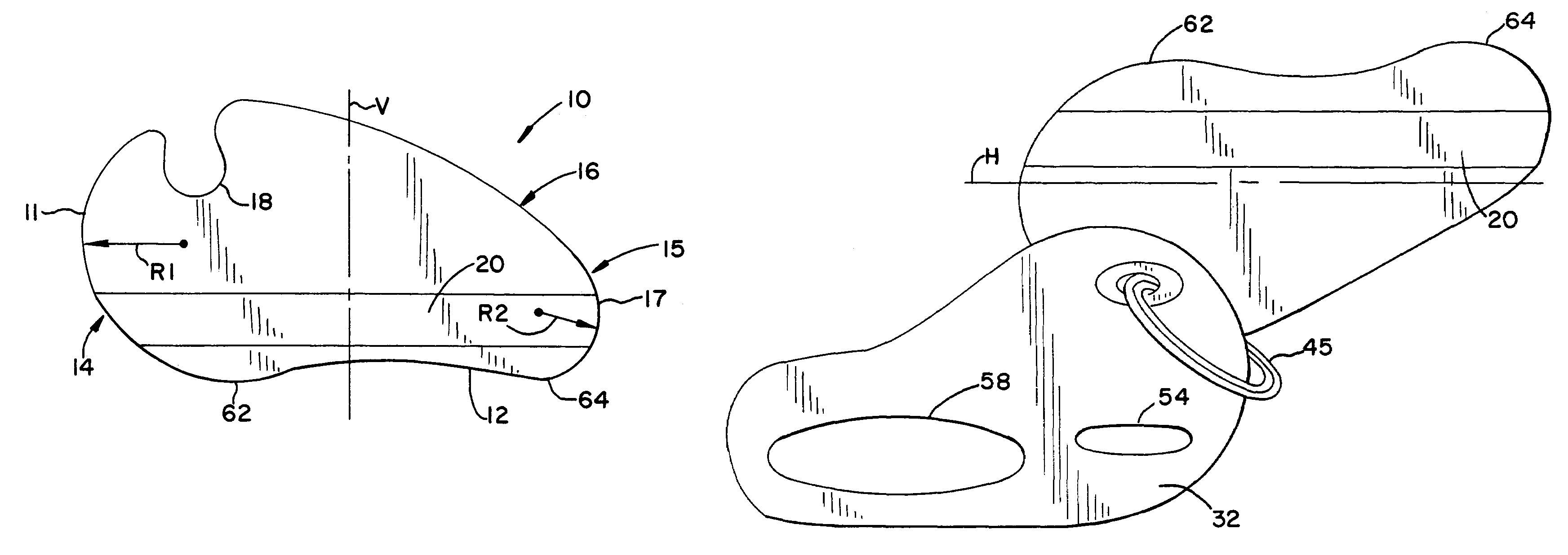 Non-rectangular shaped credit card with case