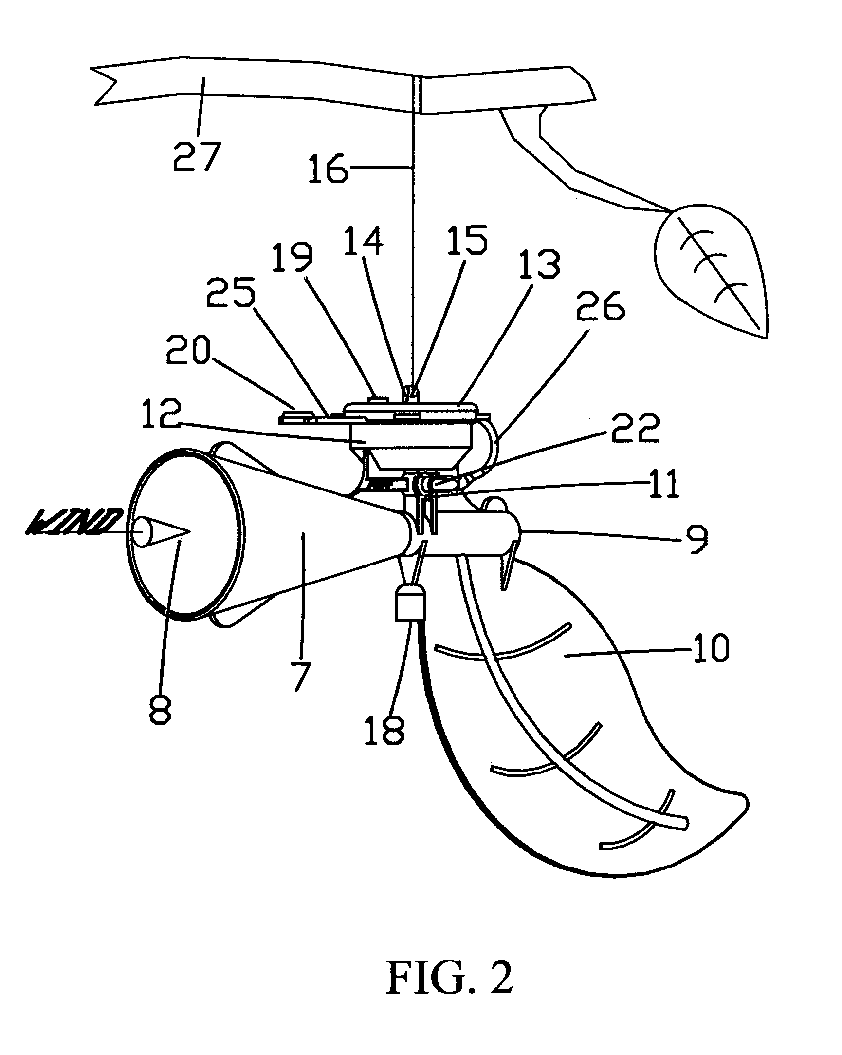 Wind directed scent dispenser