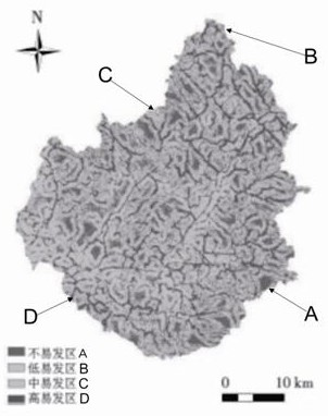 Landslide susceptibility evaluation method based on weighted information amount method