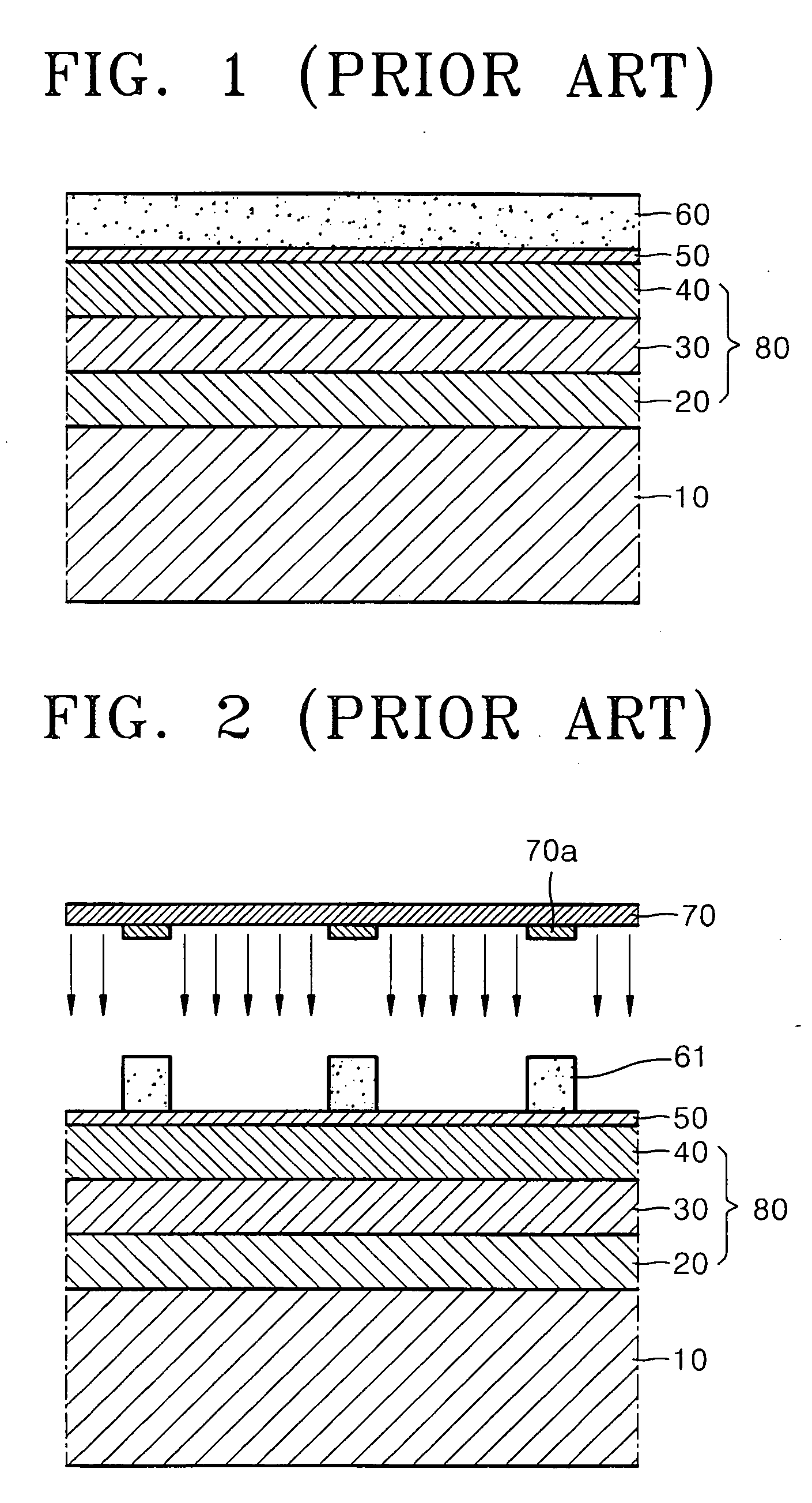 Method of forming micro-patterns using multiple photolithography process