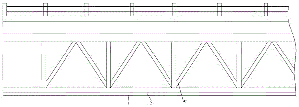 Automatic cleaning and maintaining device with good damping effect for bridge