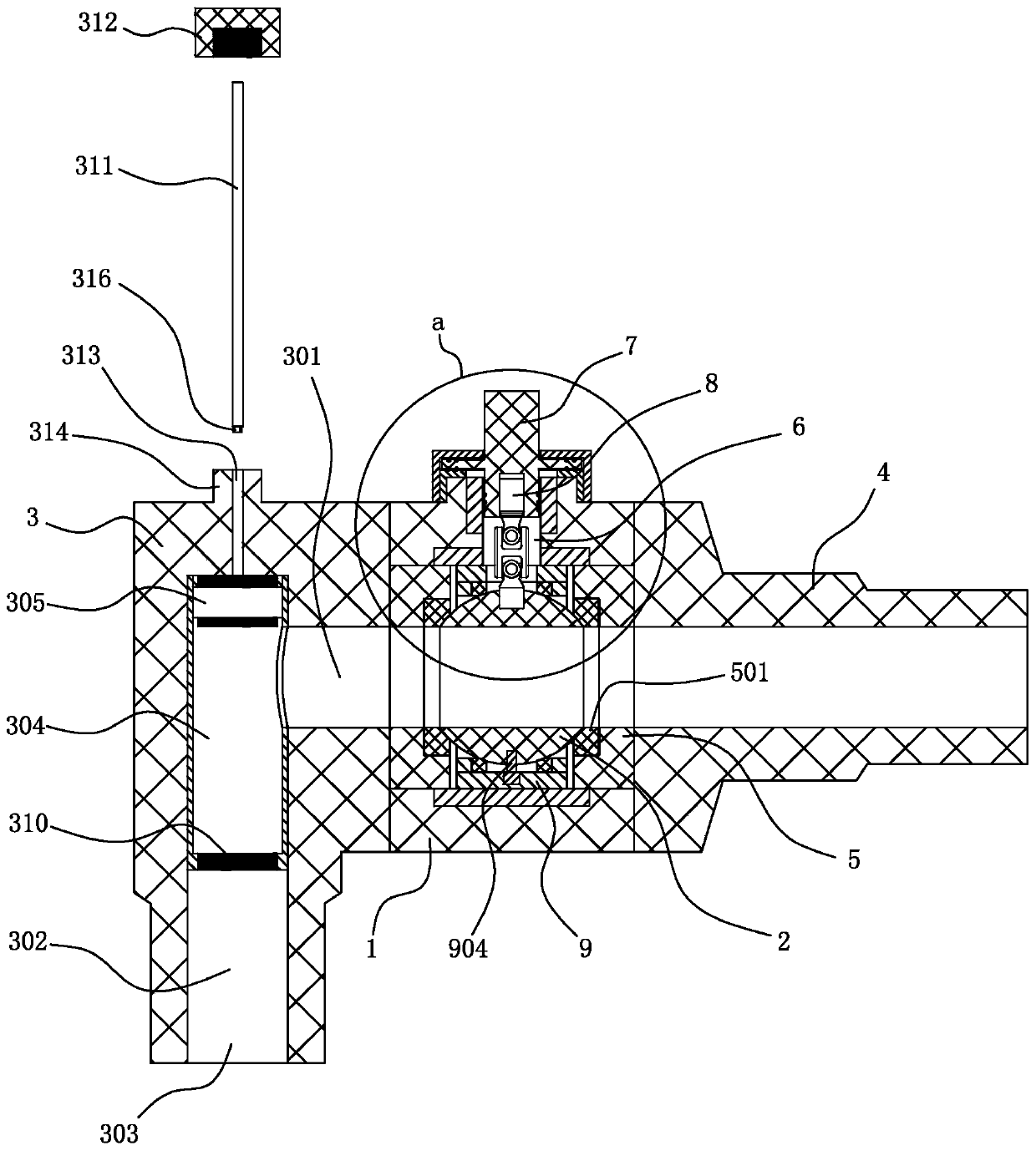 Valve rod locking mechanism of valve