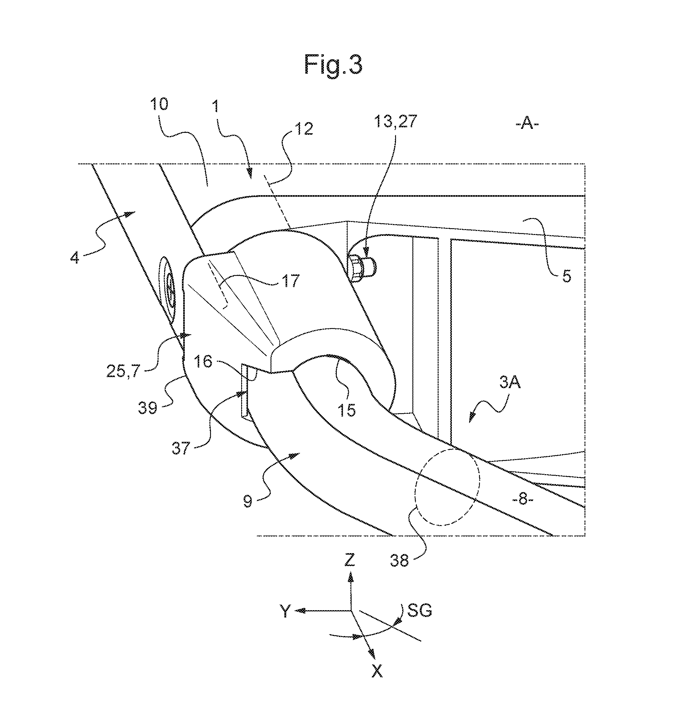 Deflector assembly for an aircraft