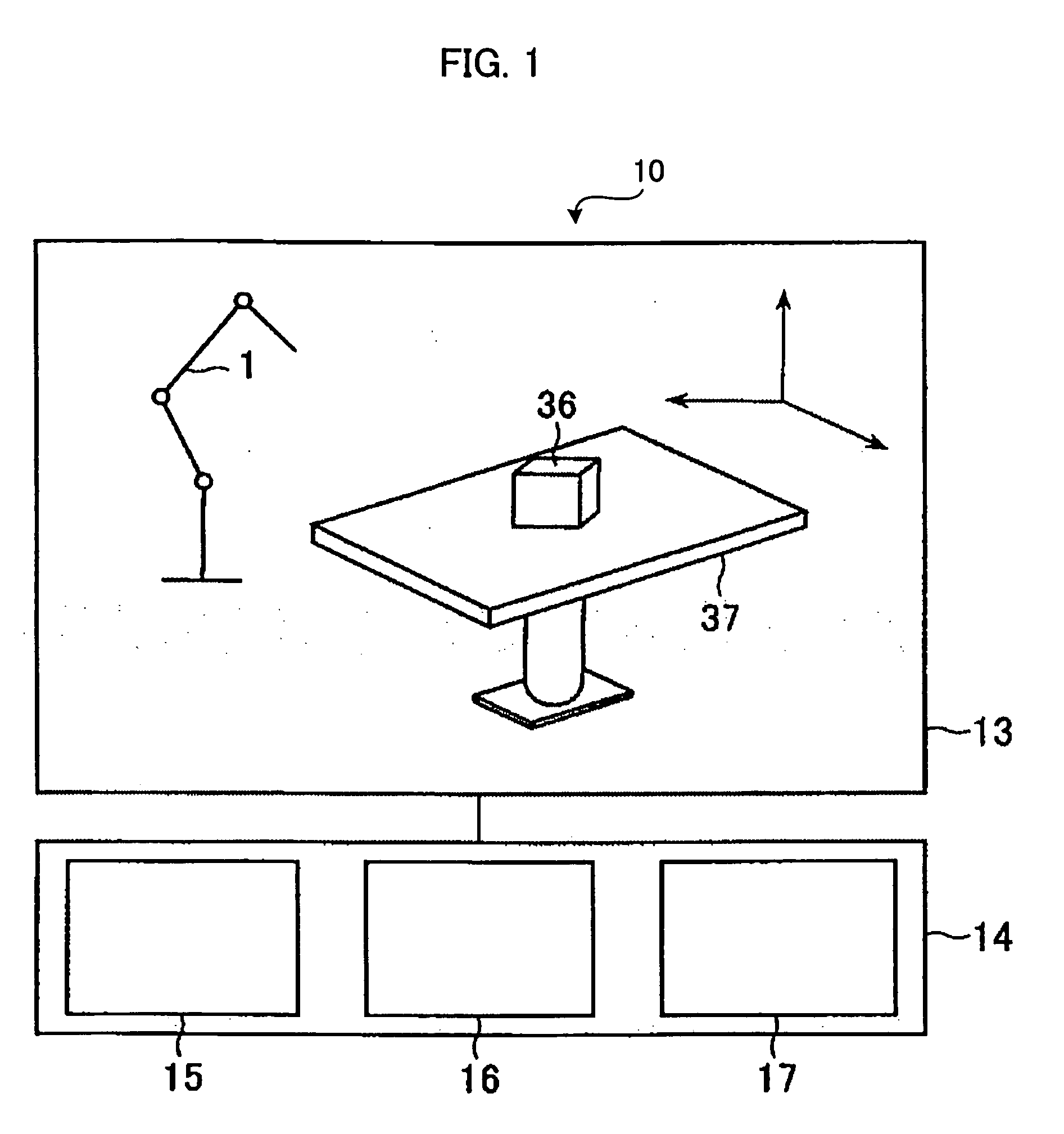 Robot off-line simulation apparatus