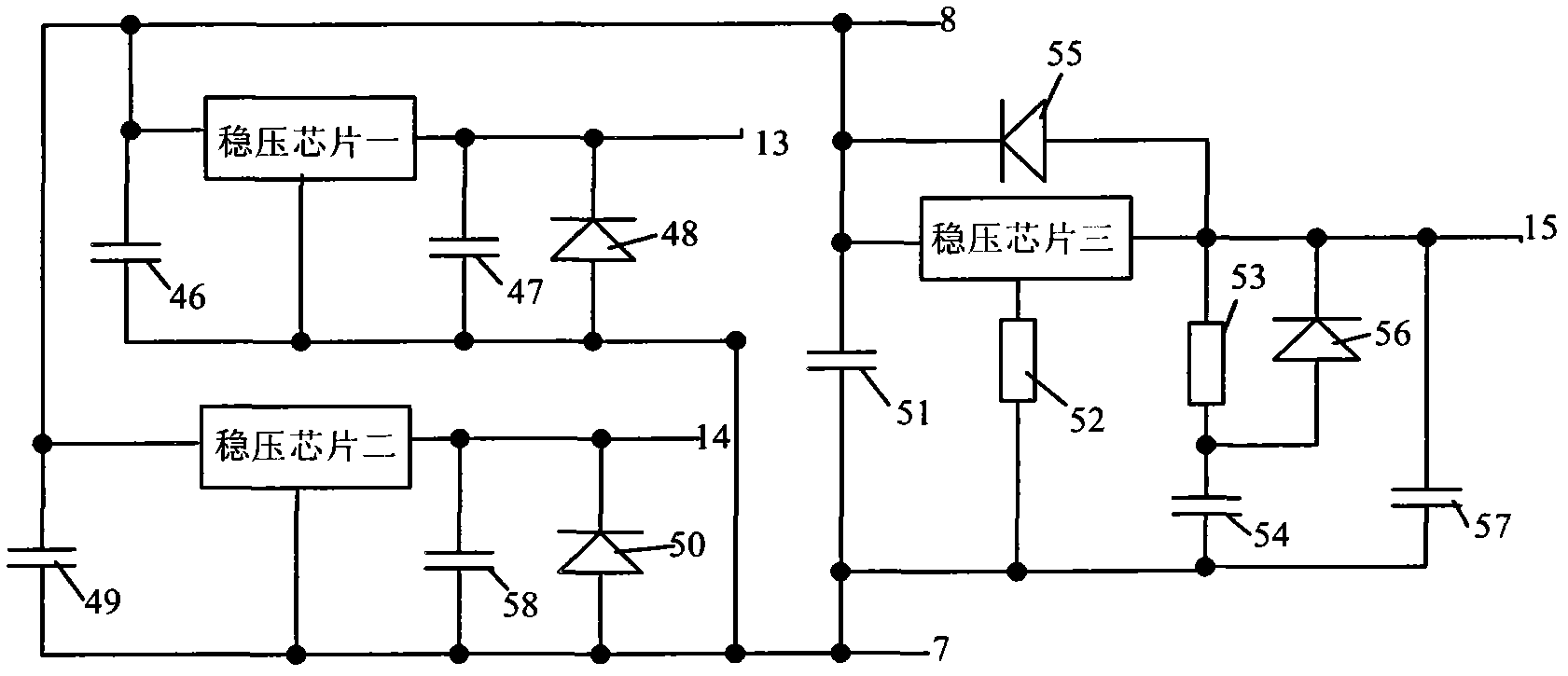 Automatic voltage regulating circuit and method for solar photovoltaic power generation system