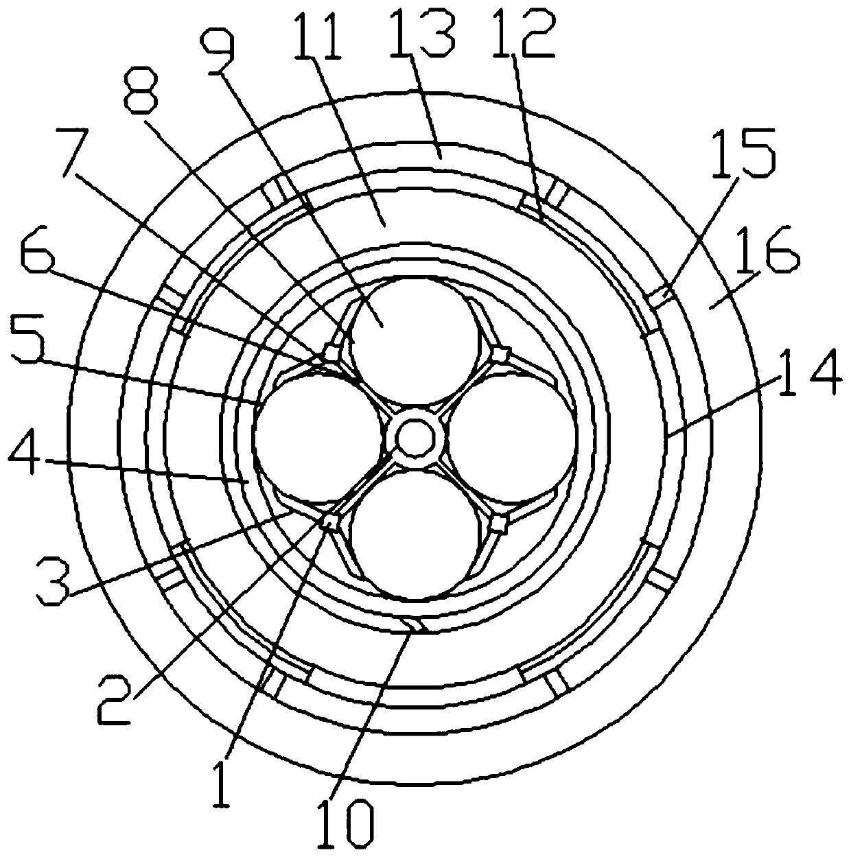 Movable anti-aging cable for stacker-reclaimer