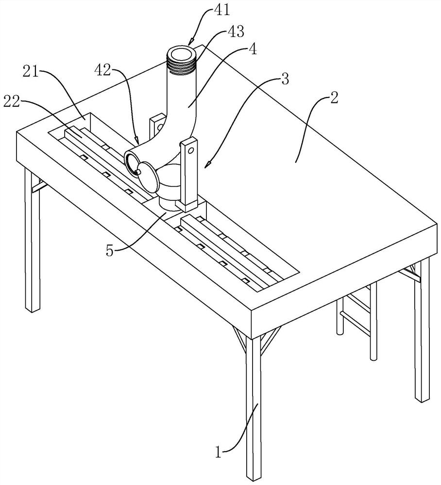 House building concrete pouring workbench