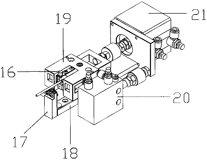 Automatic telescopic rod assembly device