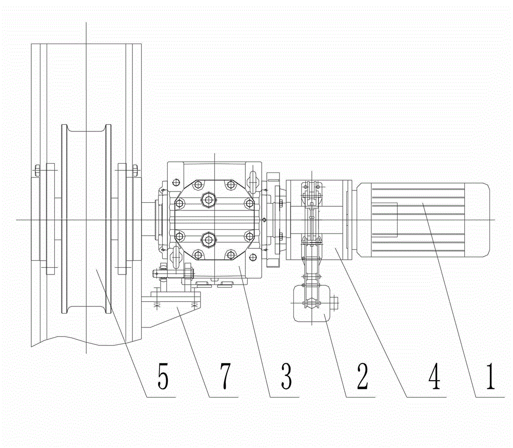 Cart running mechanism for bridge cranes