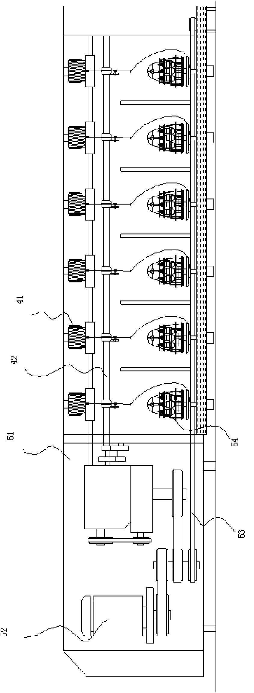 Twisting machine used for compound double twisting