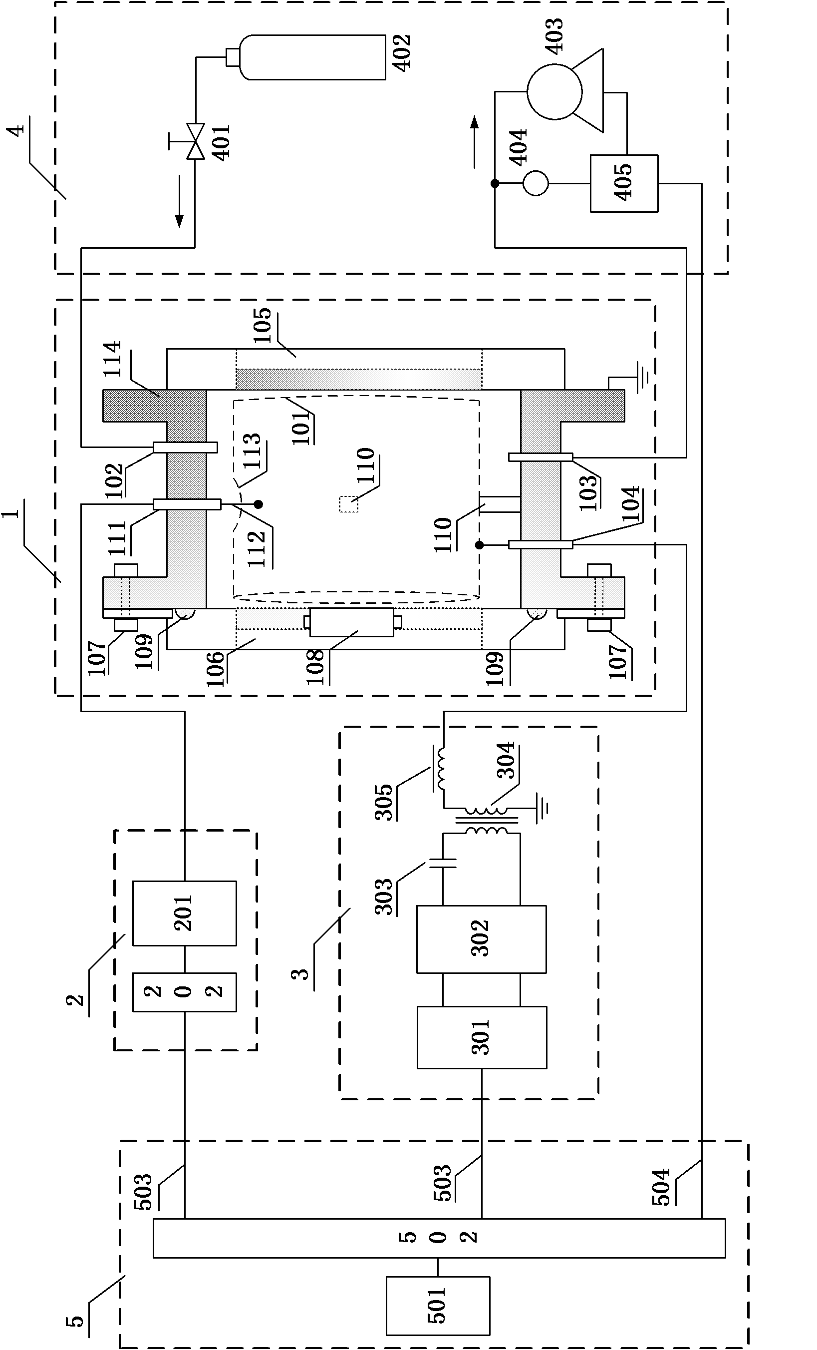 Electron density control system of large-area uniform plasmas