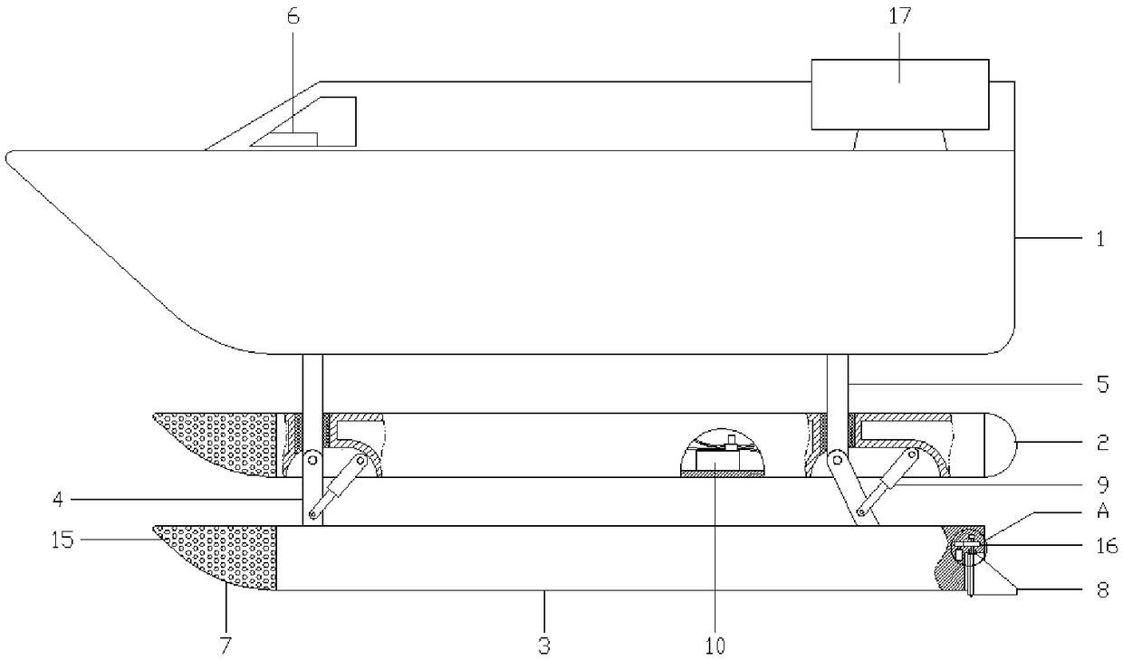 Hydrofoil boat with multi-layered hydrofoil configuration