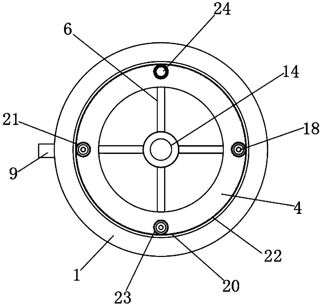 Factory sewage discharge and purification device