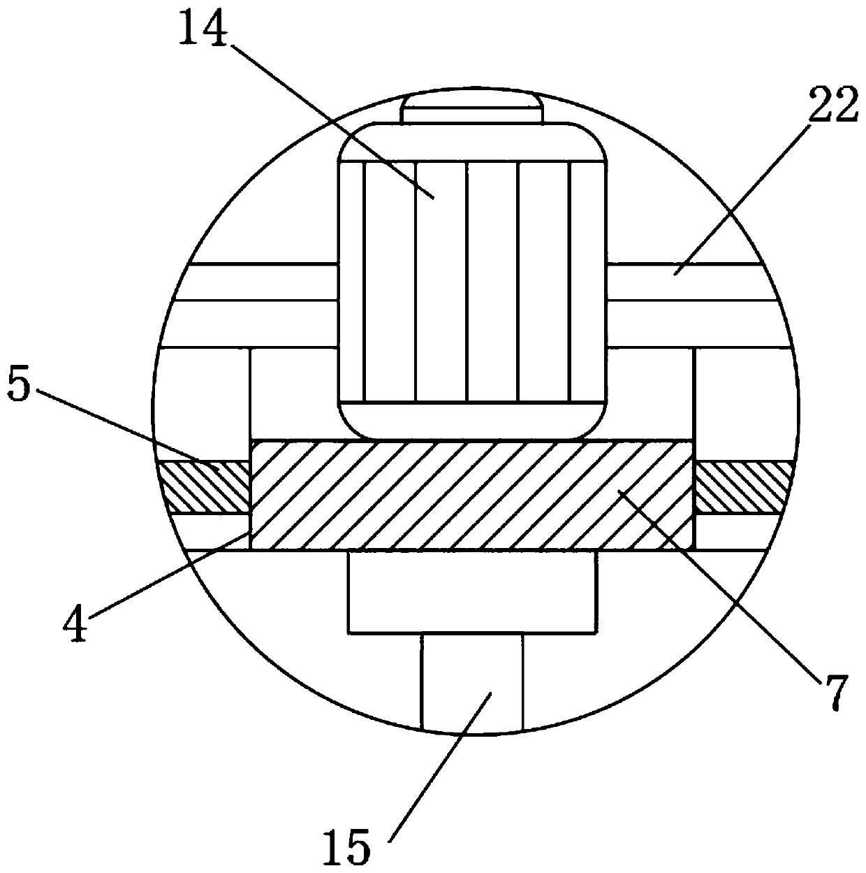 Factory sewage discharge and purification device