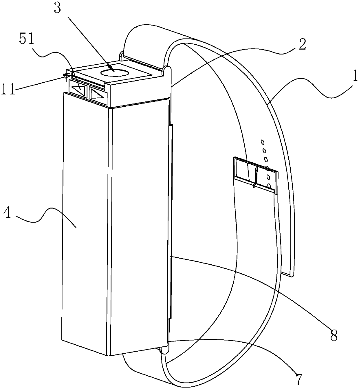 Camera-shooting bracelet applying flexible screen