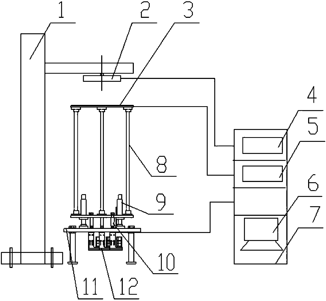 Electromagnetic induction-based calibrating device and method for cyclotron magnetic testing system