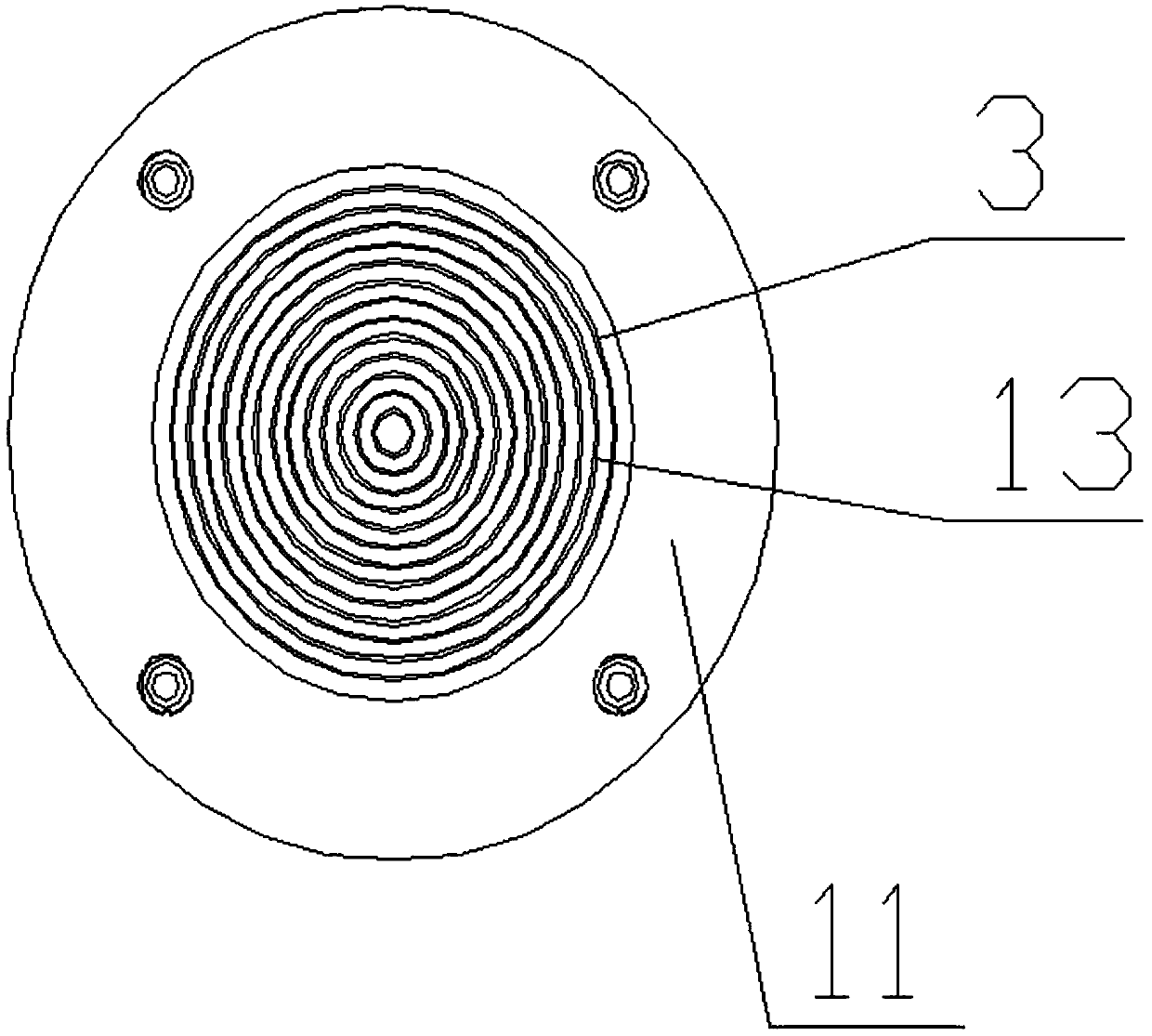 Electromagnetic induction-based calibrating device and method for cyclotron magnetic testing system