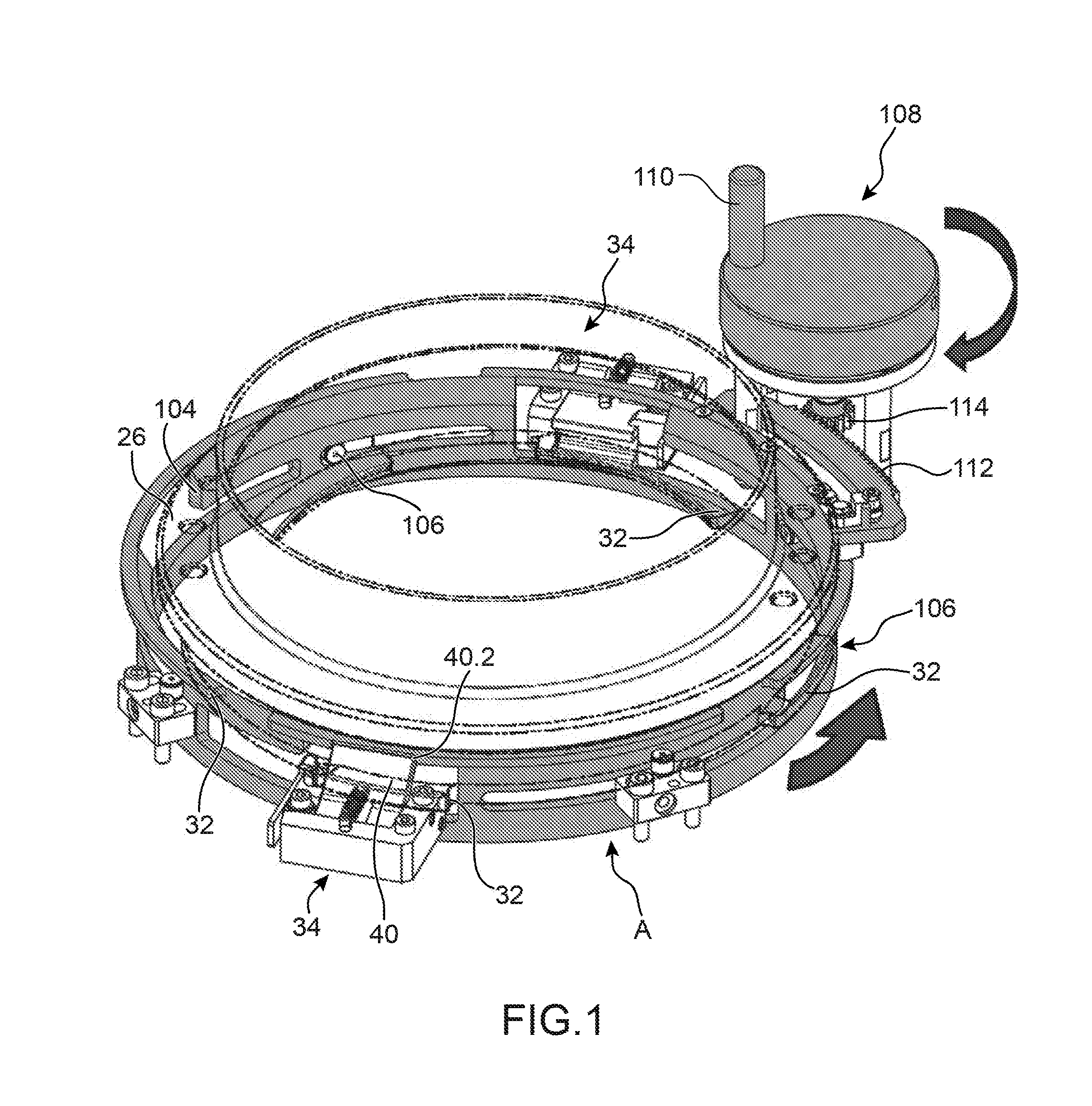 Device providing fluidtight connection in two enclosed volumes comprising means of holding prior to connection