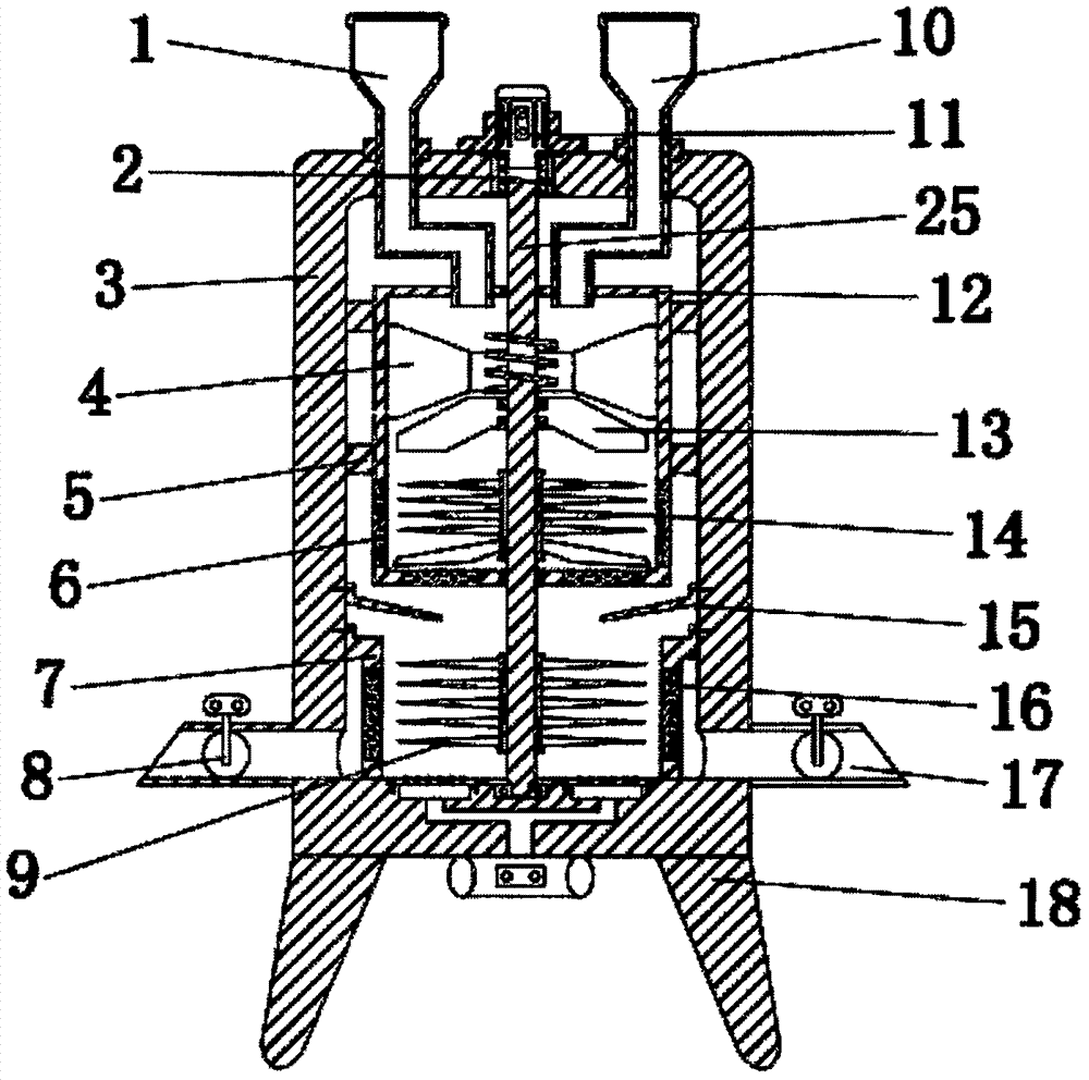 Biotechnological material ultrafine-crushing device