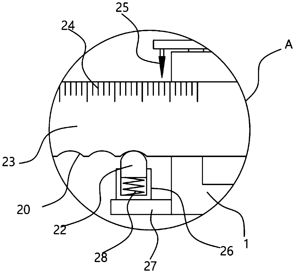 Novel positioning rib detection device