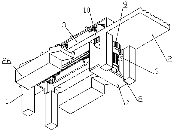 An integrated device for cleaning and pickling glandular stomach and esophagus