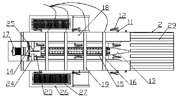 An integrated device for cleaning and pickling glandular stomach and esophagus