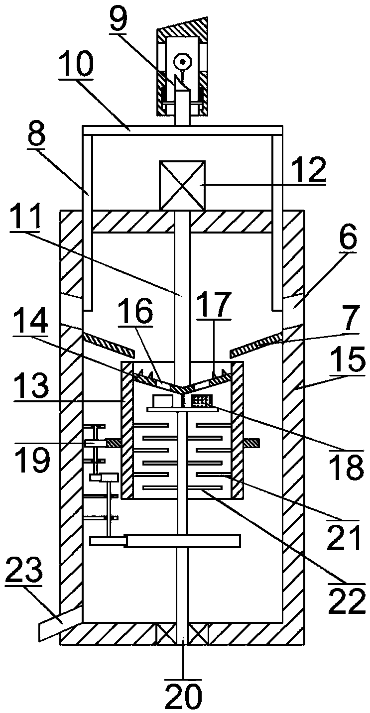 Fertilizing and ditching integrated equipment based on fertilizer mixing principle and used for camellia oleifera planting