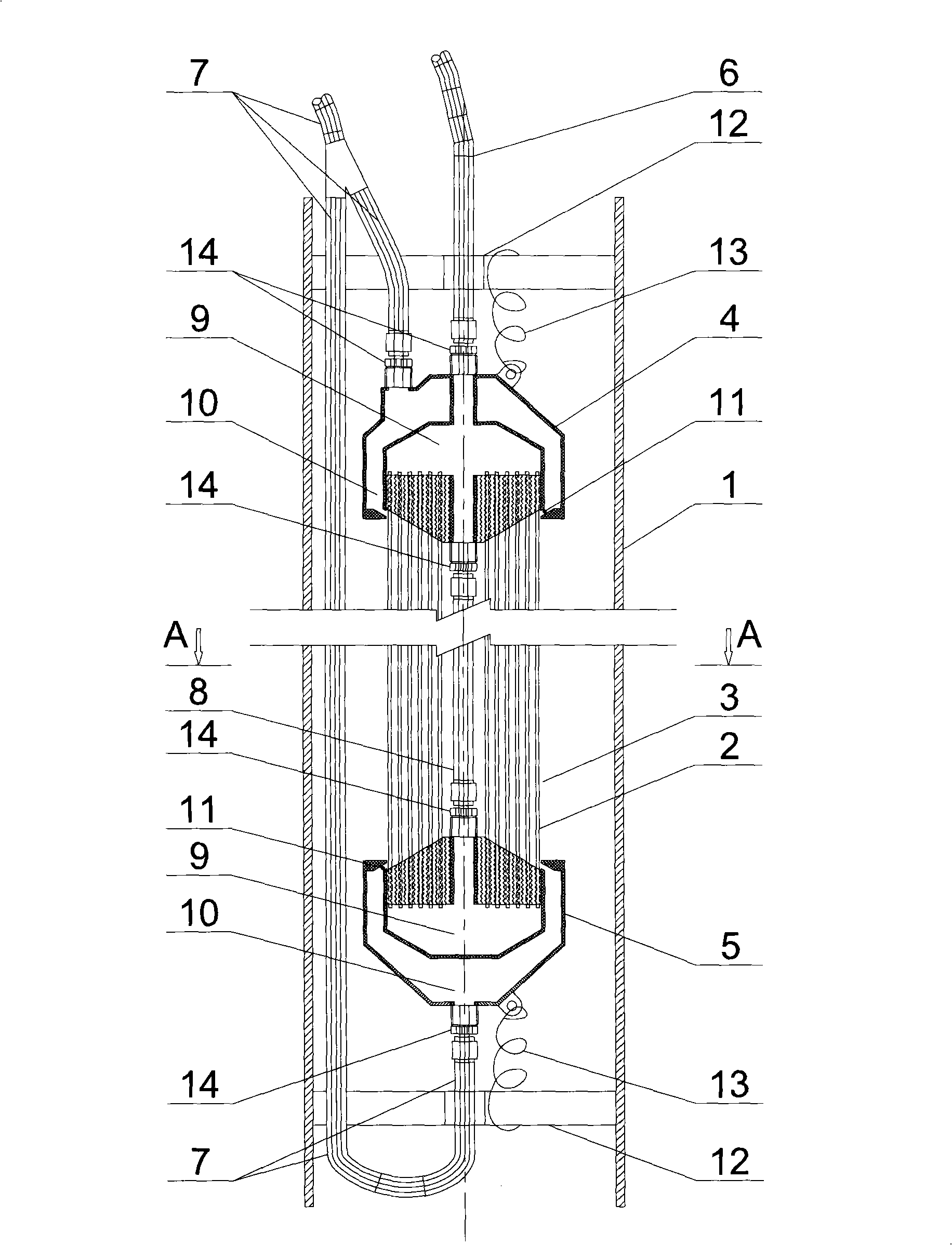 Hollow fiber film assembly