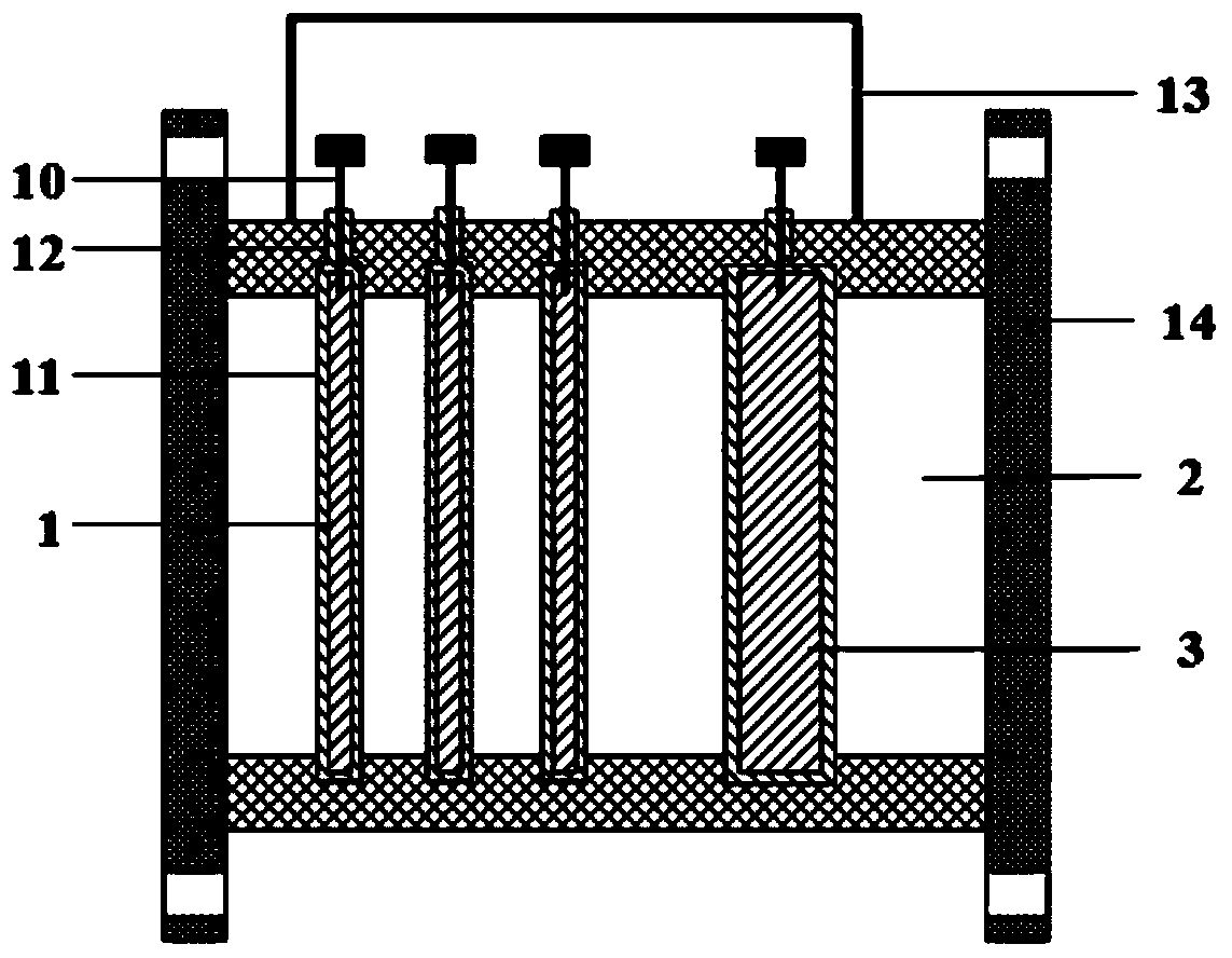 Array type annular electrostatic sensor and pneumatic transmission powder measurement device and method