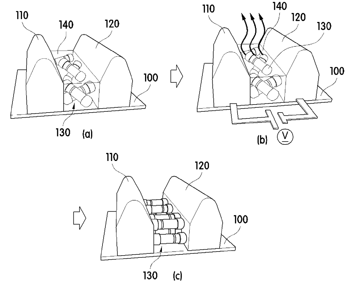 Micro-led element for horizontally-aligned assembly, method for manufacturing same, and horizontally-aligned assembly comprising same