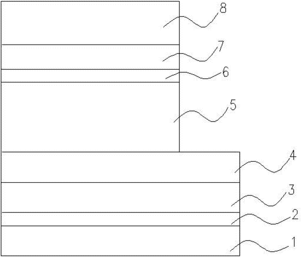 Epitaxial structure for improving light output power of ultraviolet LED