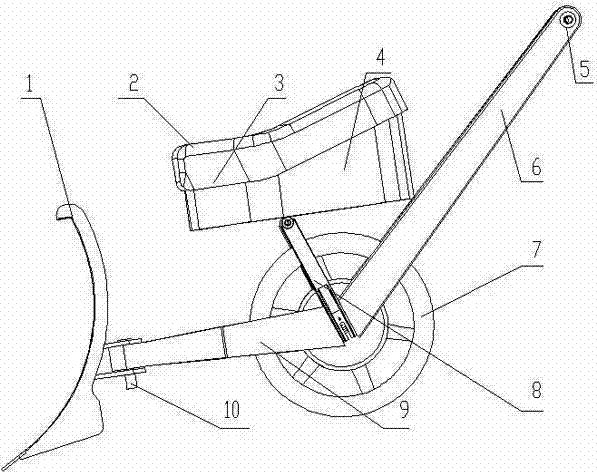 Small-sized electric walking type multi-functional vehicle for removing snow and cleaning