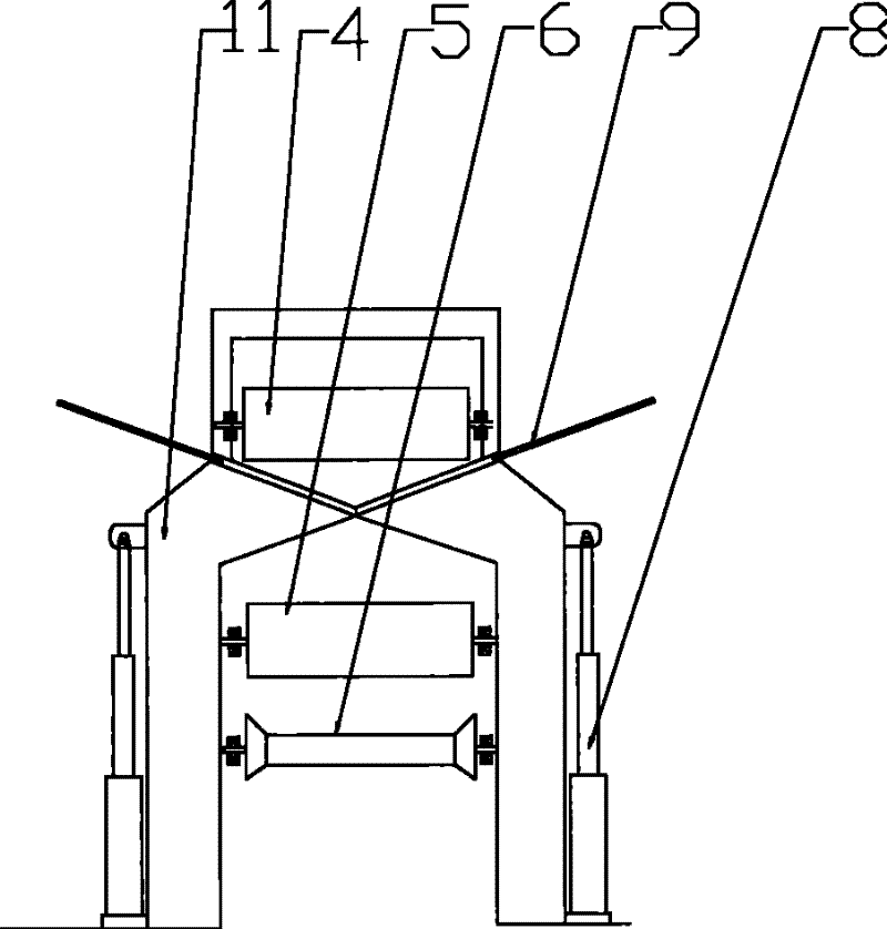 Sedimentation parabolic type multi-point discharge belt conveyor