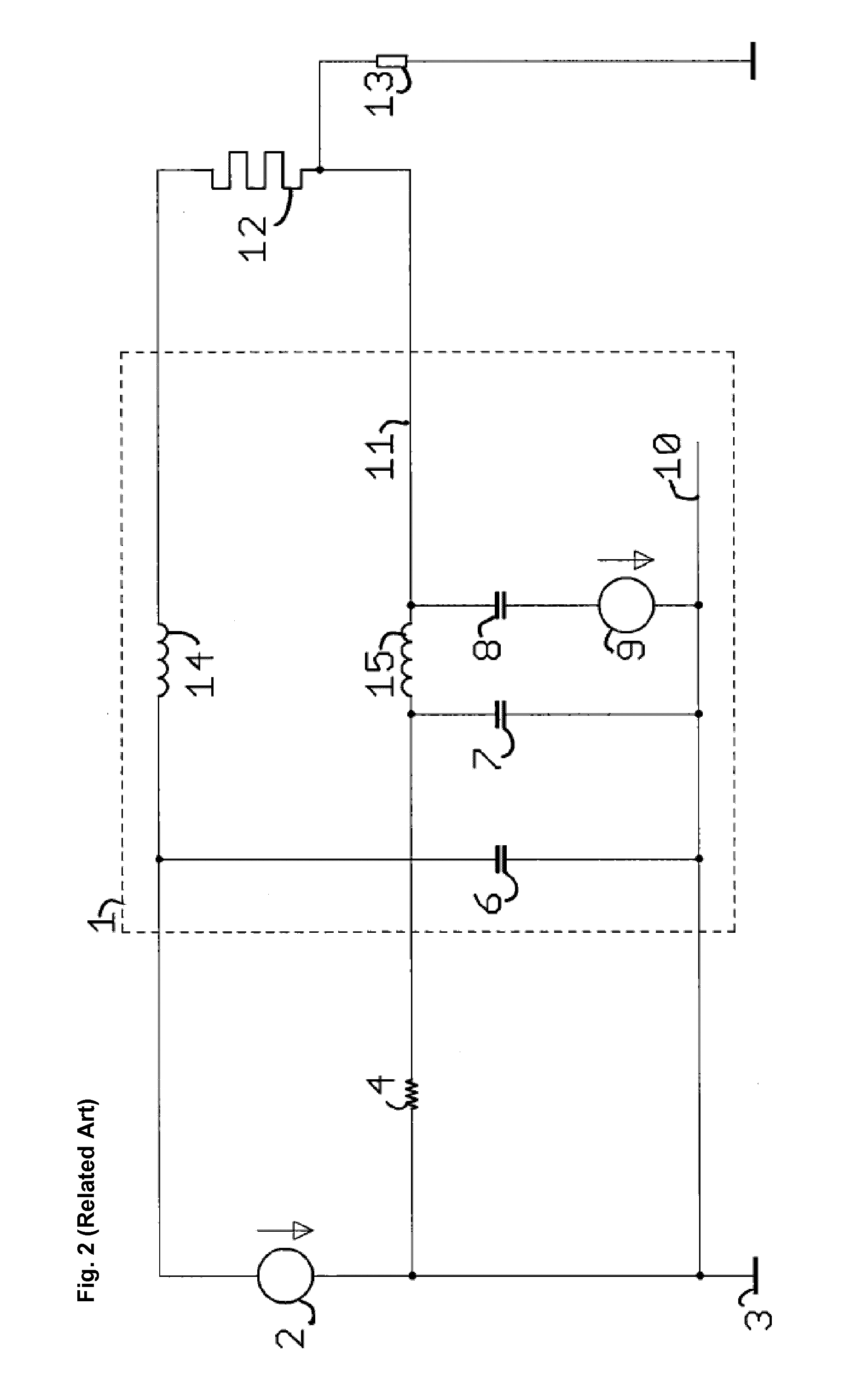 Capacitive sensor configured for using heating element as antenna electrode