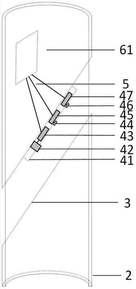 Gas invasion early monitoring device and method in drilling process