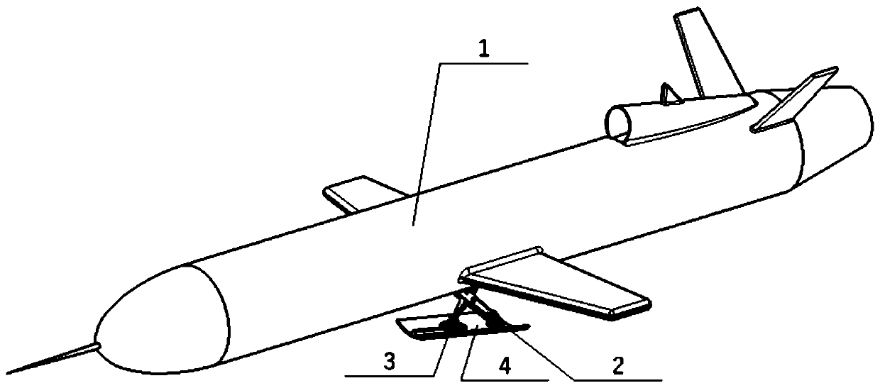 A buffer device and buffer method for an ultra-low-altitude sea-skimming unmanned target drone