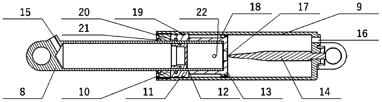 A buffer device and buffer method for an ultra-low-altitude sea-skimming unmanned target drone