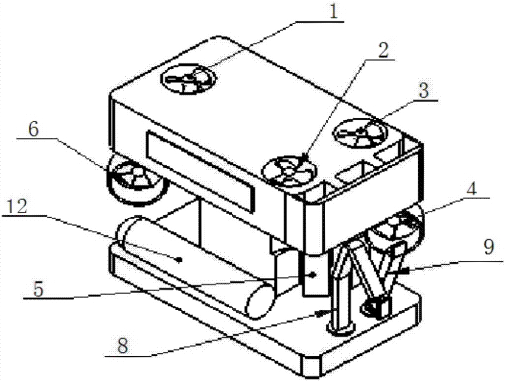 Navigation simulation system of underwater-operation-level ROV and control method thereof