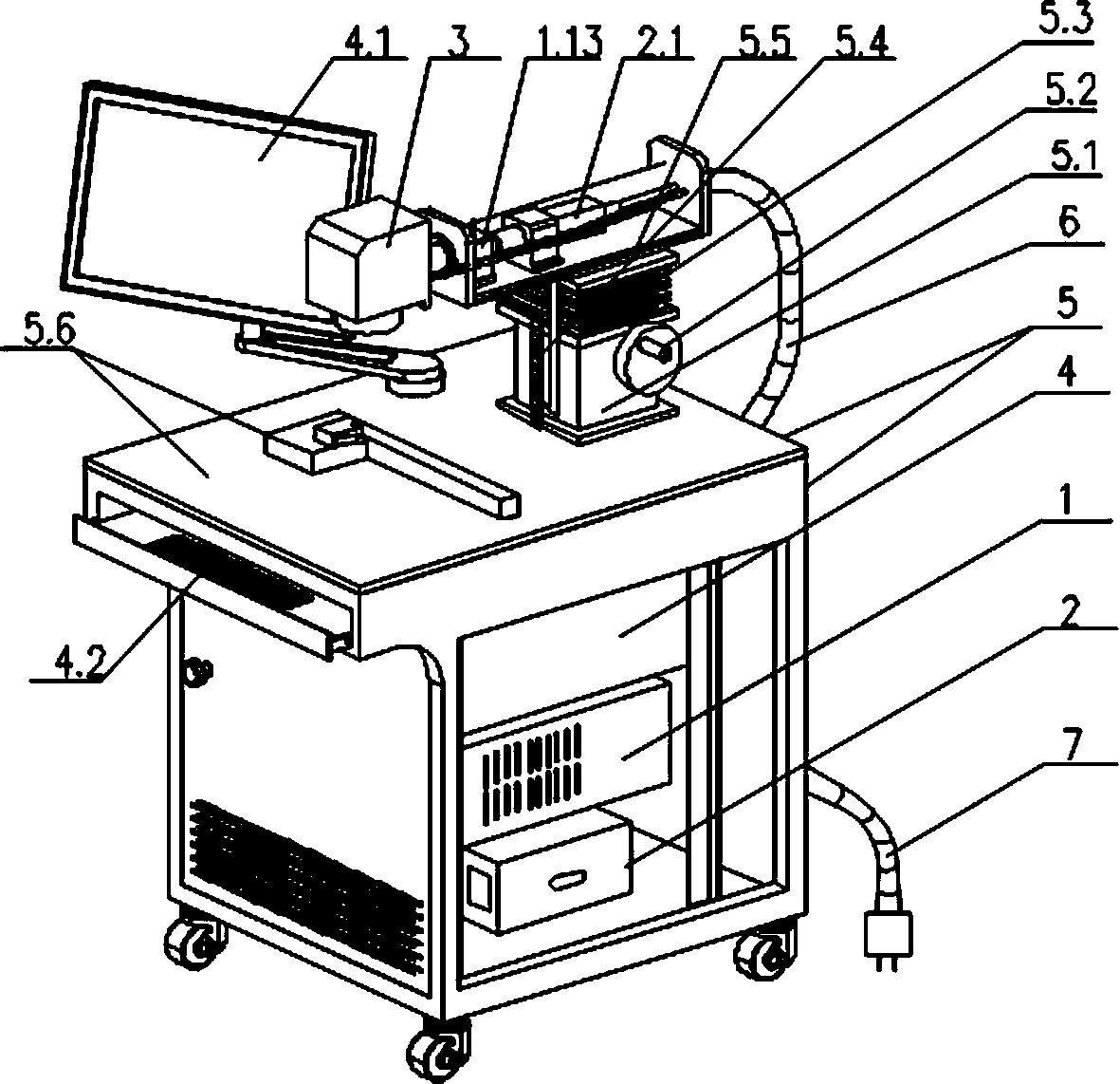 Following management system for laser marking and product quality assurance based on network communication