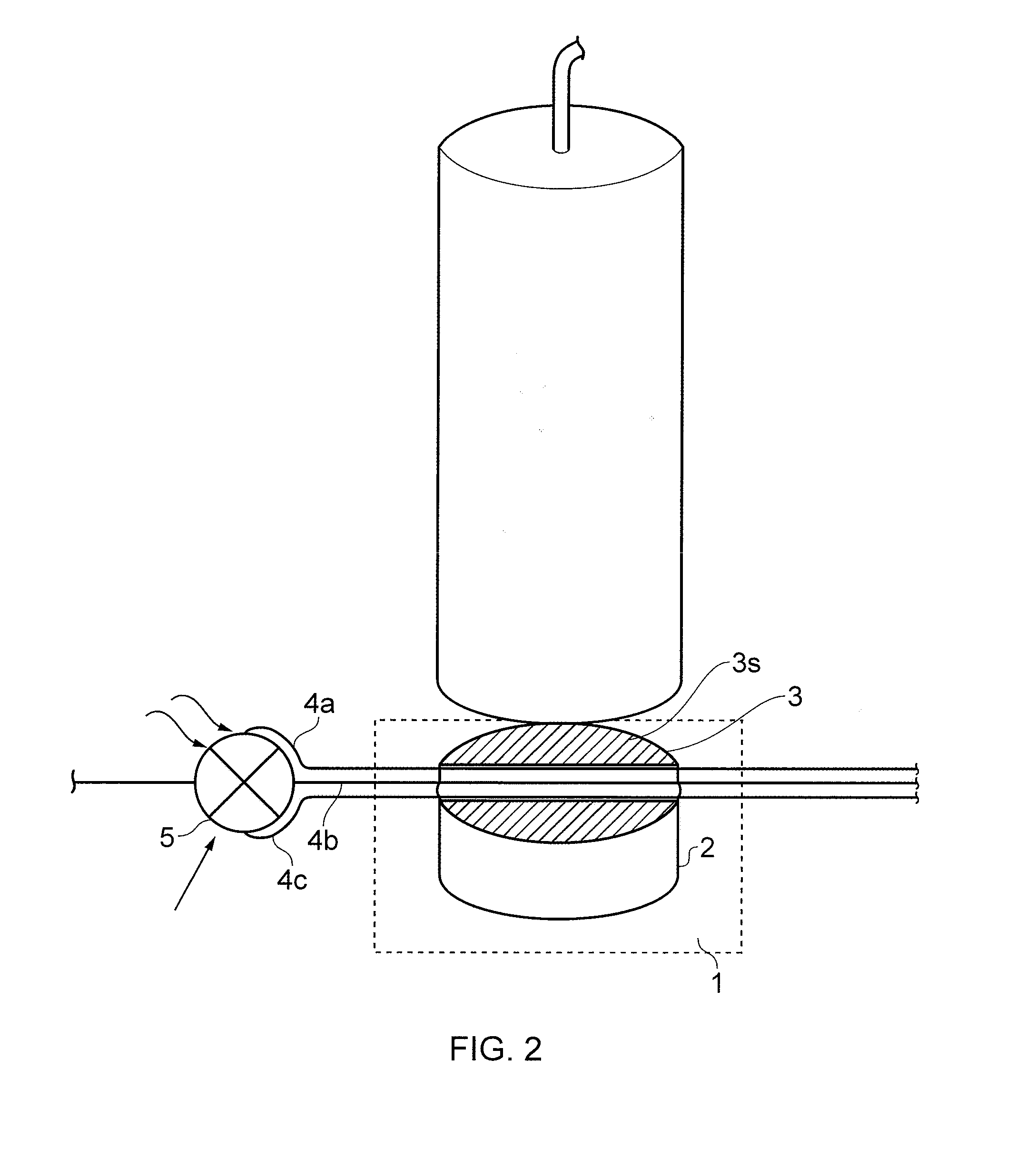 Flow cell for radiation detector