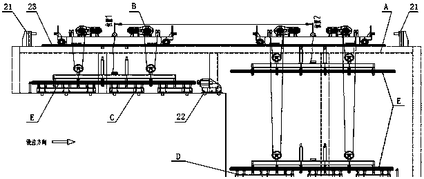 Automatic casting blank transport system and method thereof