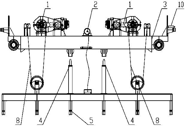 Automatic casting blank transport system and method thereof