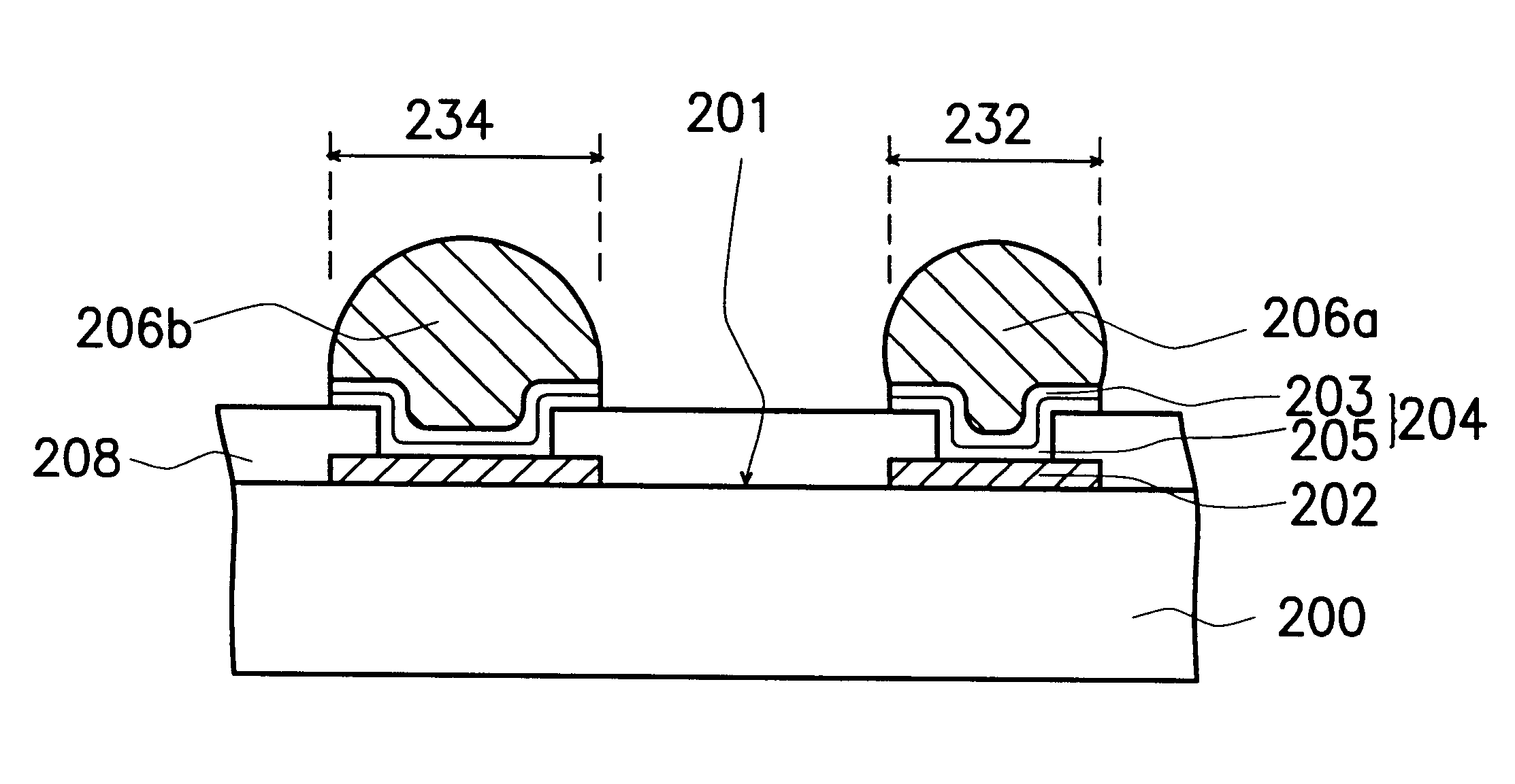 Structure of solder bumps with improved coplanarity and method of forming solder bumps with improved coplanarity