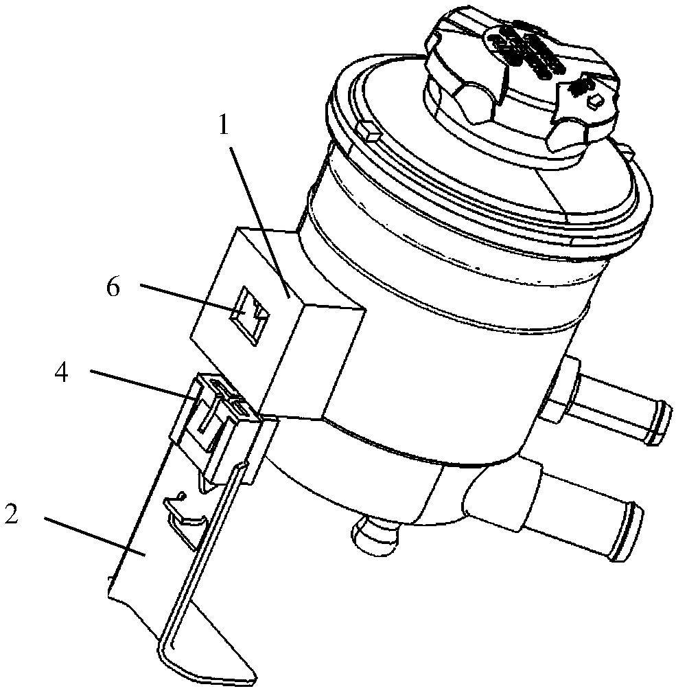 Oil can fixed structure