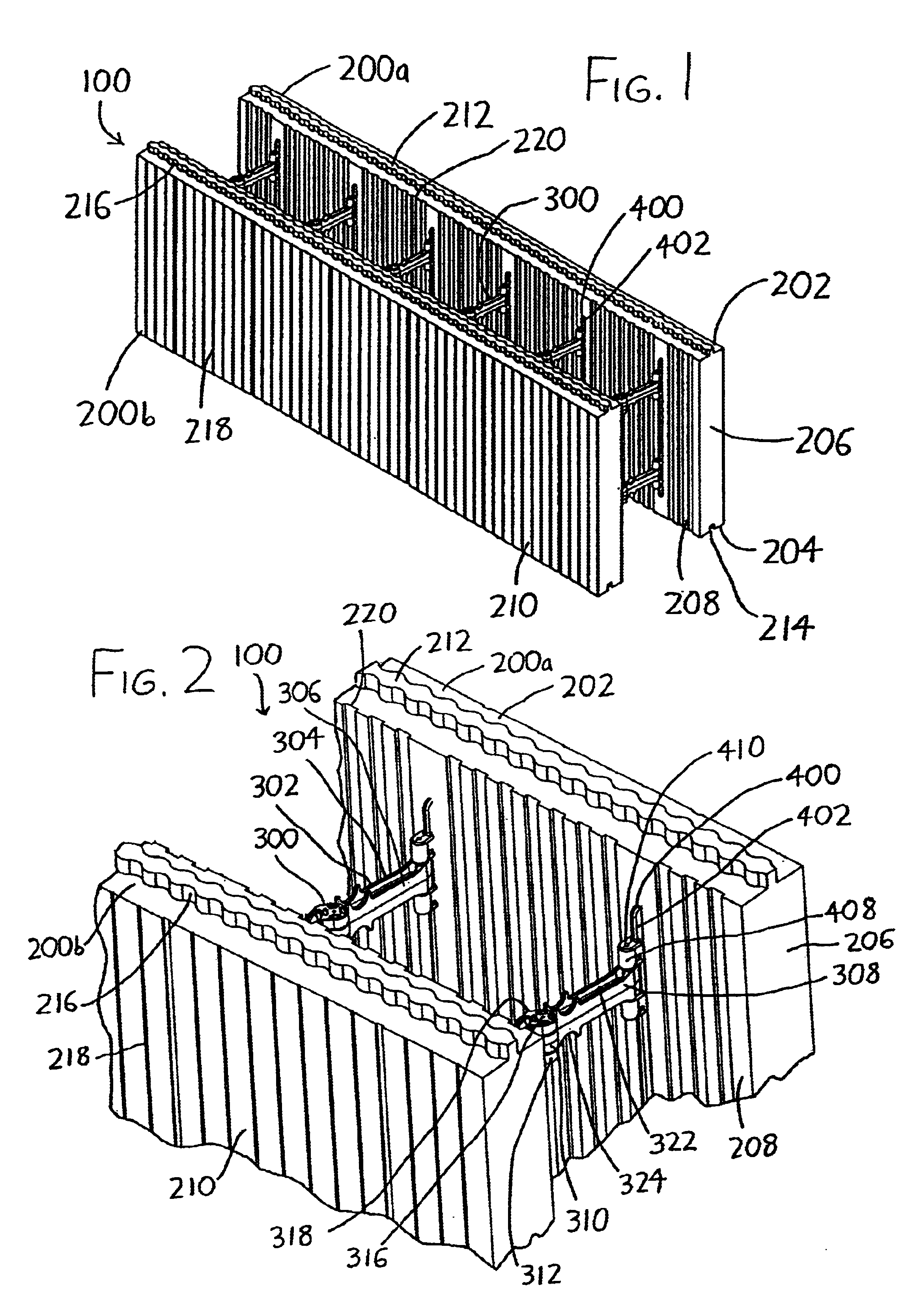 Collapsible concrete forms